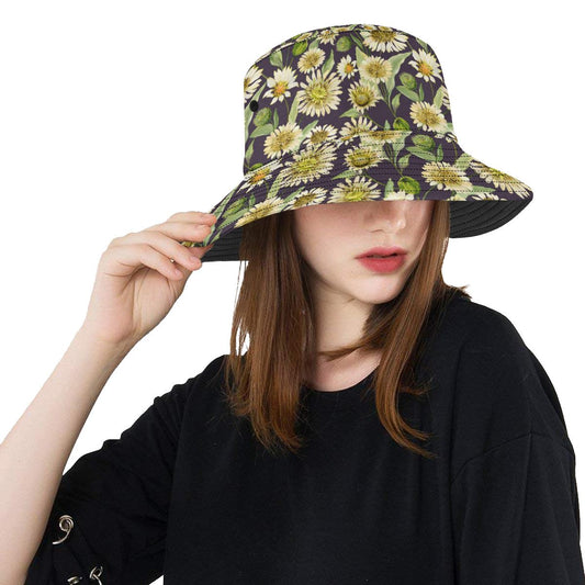 Daisy Vintage Print Pattern Unisex Bucket Hat