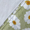 Daisy Yellow Print Pattern Fleece Blanket