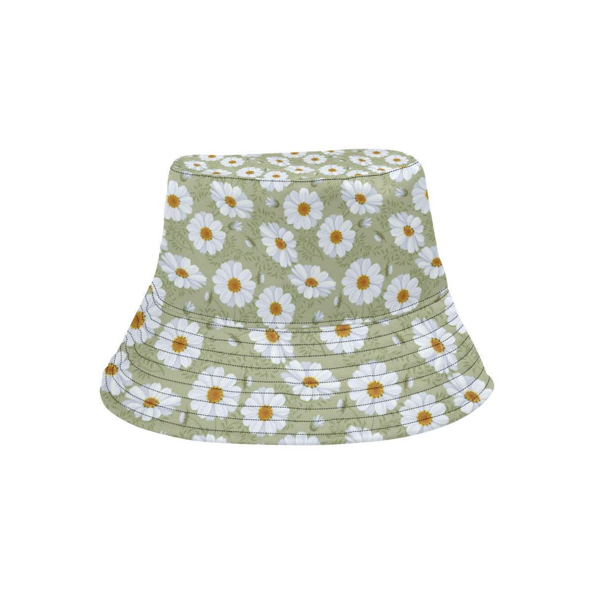 Daisy Yellow Print Pattern Unisex Bucket Hat