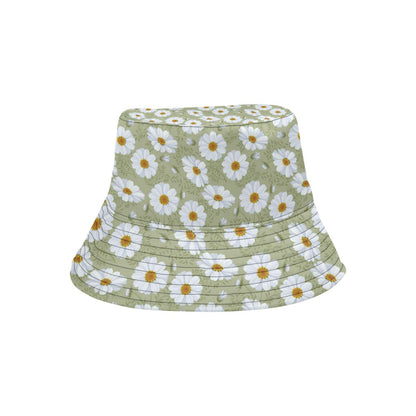 Daisy Yellow Print Pattern Unisex Bucket Hat