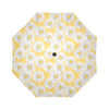 Daisy Yellow Watercolor Print Pattern Automatic Foldable Umbrella
