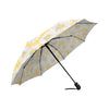 Daisy Yellow Watercolor Print Pattern Automatic Foldable Umbrella