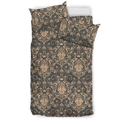 Damask Elegant Luxury Print Pattern Duvet Cover Bedding Set