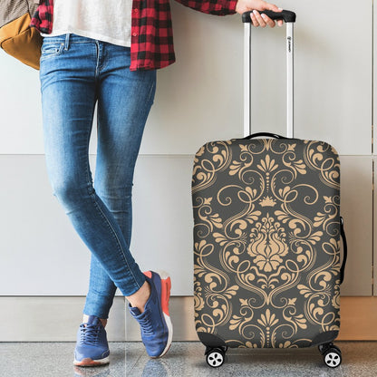 Damask Elegant Luxury Print Pattern Luggage Cover Protector