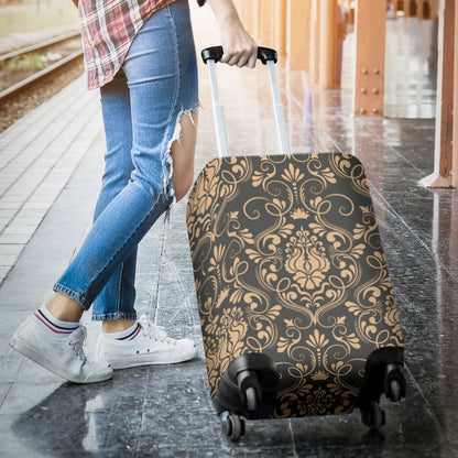 Damask Elegant Luxury Print Pattern Luggage Cover Protector