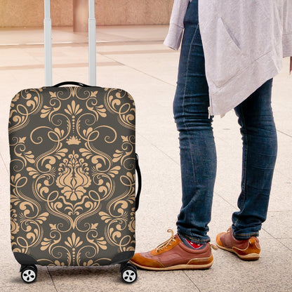 Damask Elegant Luxury Print Pattern Luggage Cover Protector