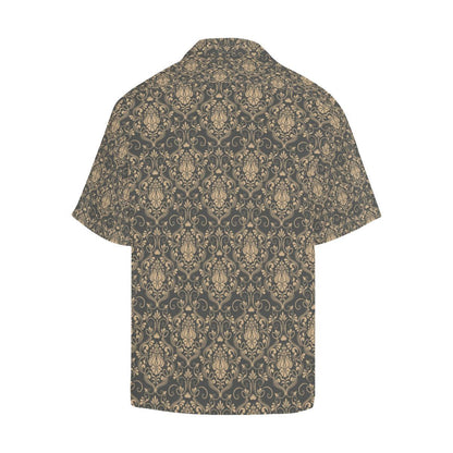 Damask Elegant Luxury Print Pattern Men Aloha Hawaiian Shirt