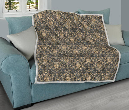 Damask Elegant Luxury Print Pattern Premium Quilt-JTAMIGO.COM