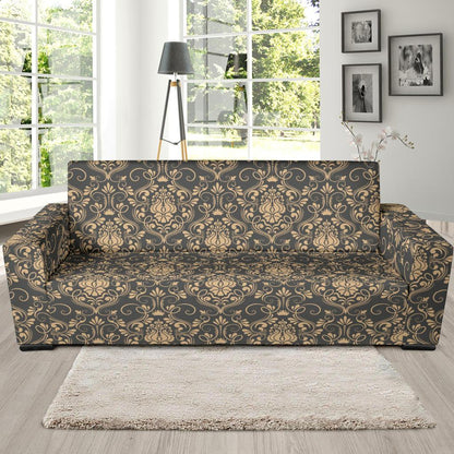 Damask Elegant Luxury Print Pattern Sofa Slipcover-JTAMIGO.COM