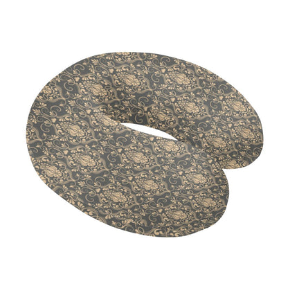 Damask Elegant Luxury Print Pattern U-Shaped Travel Neck Pillow-JTAMIGO.COM