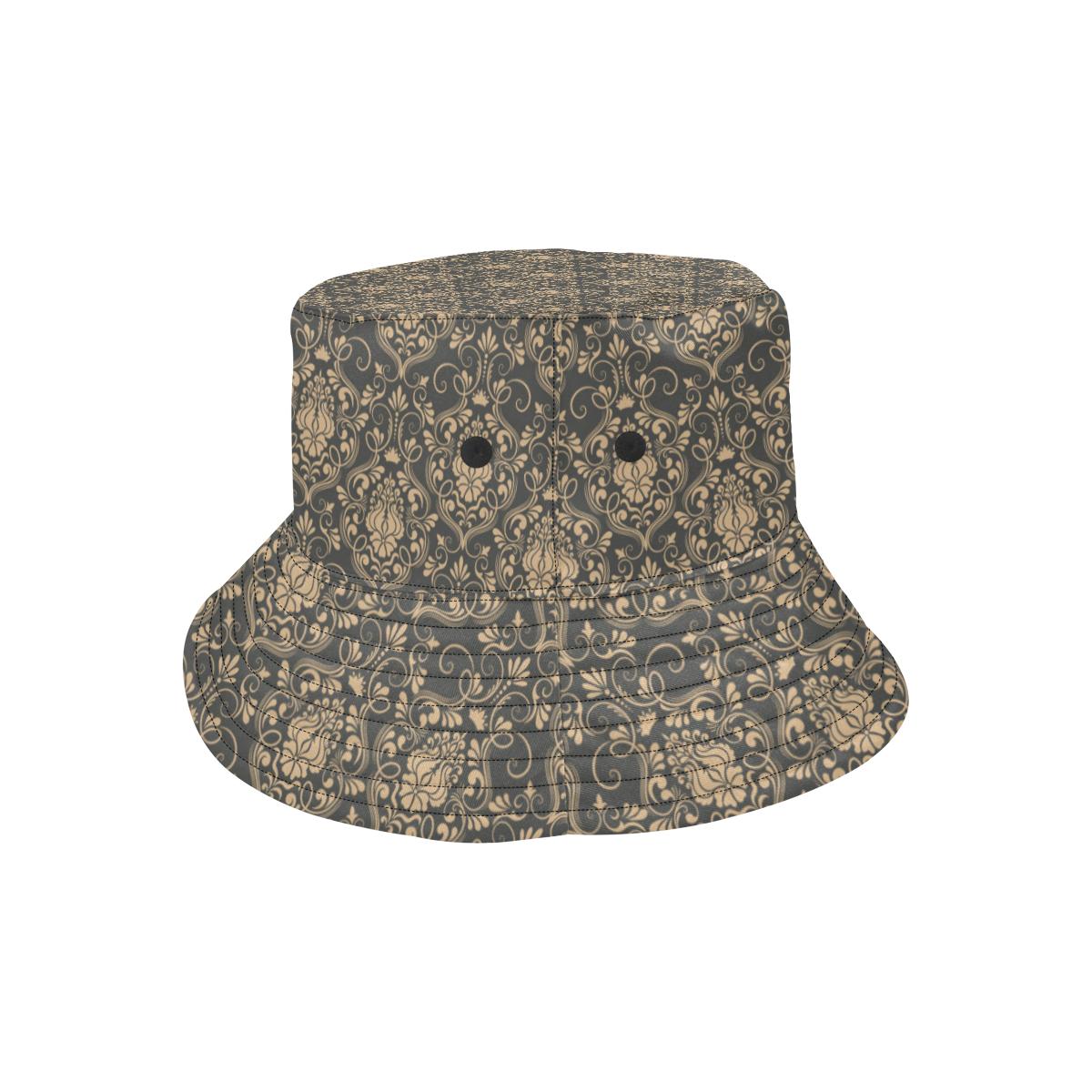Damask Elegant Luxury Print Pattern Unisex Bucket Hat