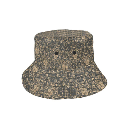 Damask Elegant Luxury Print Pattern Unisex Bucket Hat