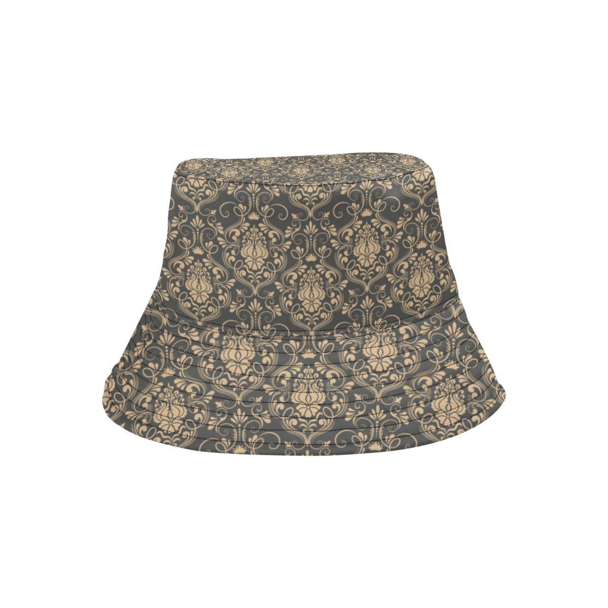 Damask Elegant Luxury Print Pattern Unisex Bucket Hat