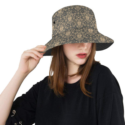 Damask Elegant Luxury Print Pattern Unisex Bucket Hat