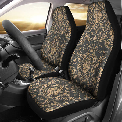 Damask Elegant Luxury Print Pattern Universal Fit Car Seat Covers