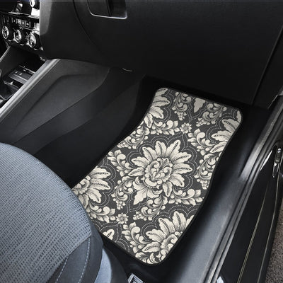 Damask Elegant Print Pattern Car Floor Mats