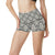 Damask Elegant Print Pattern High Waisted Spandex Shorts-JTAMIGO.COM