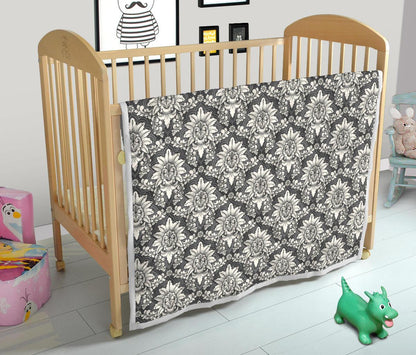 Damask Elegant Print Pattern Premium Quilt-JTAMIGO.COM