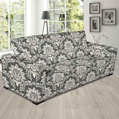 Damask Elegant Print Pattern Sofa Slipcover-JTAMIGO.COM