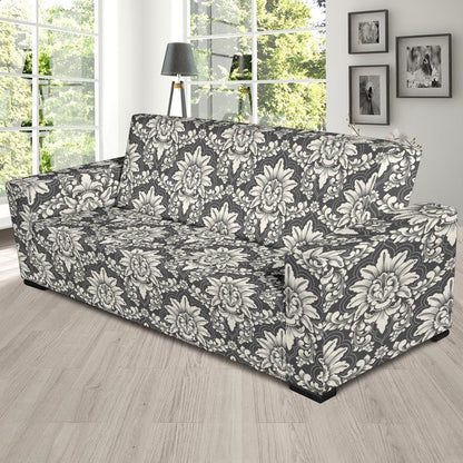 Damask Elegant Print Pattern Sofa Slipcover-JTAMIGO.COM