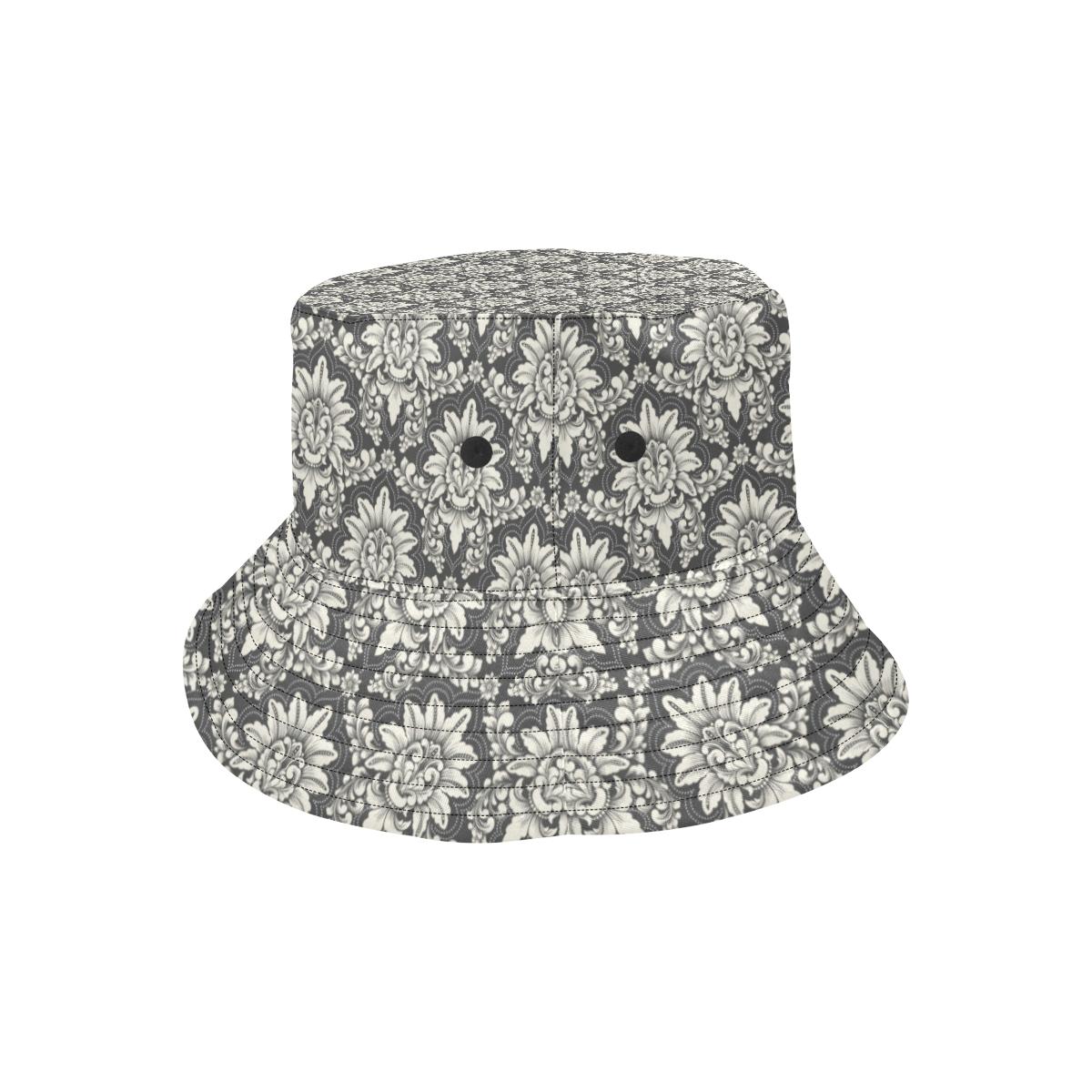 Damask Elegant Print Pattern Unisex Bucket Hat