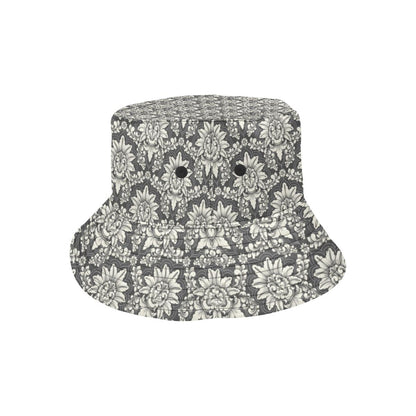 Damask Elegant Print Pattern Unisex Bucket Hat