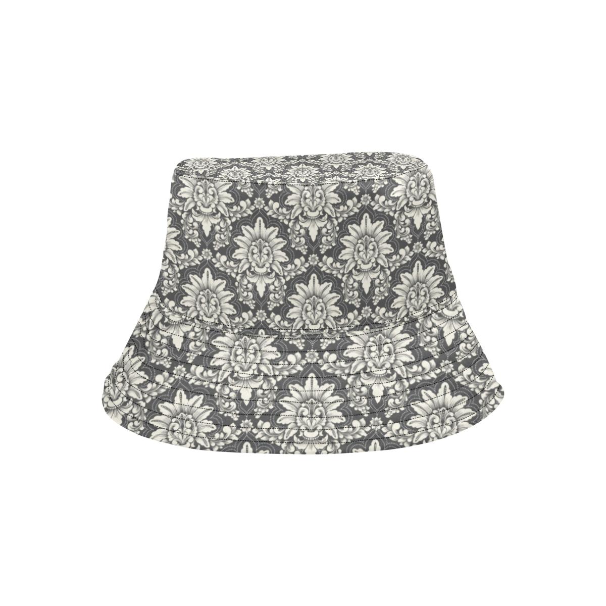 Damask Elegant Print Pattern Unisex Bucket Hat