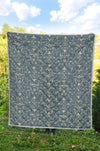 Damask Elegant Teal Print Pattern Premium Quilt-JTAMIGO.COM