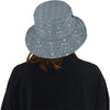 Damask Elegant Teal Print Pattern Unisex Bucket Hat