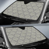 Damask Grey Elegant Print Pattern Car Sun Shade For Windshield