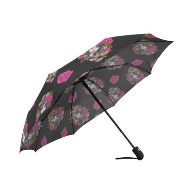 Day of the Dead Makeup Girl Automatic Foldable Umbrella