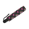 Day of the Dead Makeup Girl Automatic Foldable Umbrella