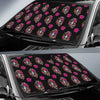 Day of the Dead Makeup Girl Car Sun Shade For Windshield