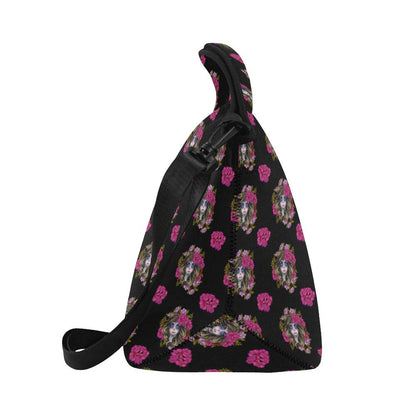 Day of the Dead Makeup Girl Neoprene Lunch Bag (Model 1669)(Large)-JTAMIGO.COM