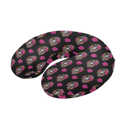 Day of the Dead Makeup Girl U-Shaped Travel Neck Pillow-JTAMIGO.COM