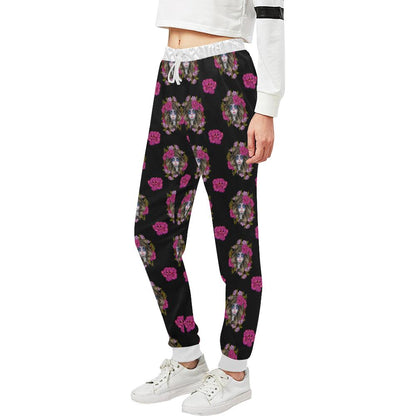Day of the Dead Makeup Girl Unisex Casual Sweatpants (Model L11)-JTAMIGO.COM