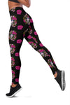Day of the Dead Makeup Girl Women Leggings
