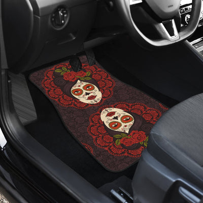 Day of the Dead Mexican Girl Car Floor Mats