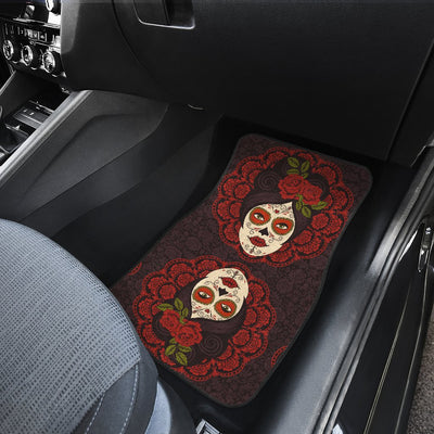 Day of the Dead Mexican Girl Car Floor Mats