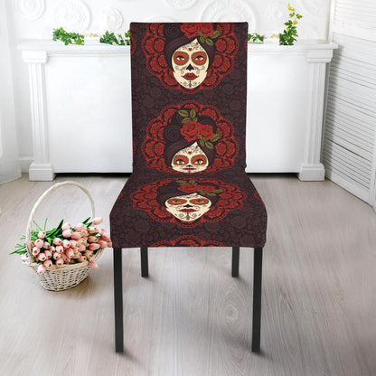 Day of the Dead Mexican Girl Dinning Chair Slipper-JTAMIGO.COM