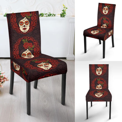 Day of the Dead Mexican Girl Dinning Chair Slipper-JTAMIGO.COM