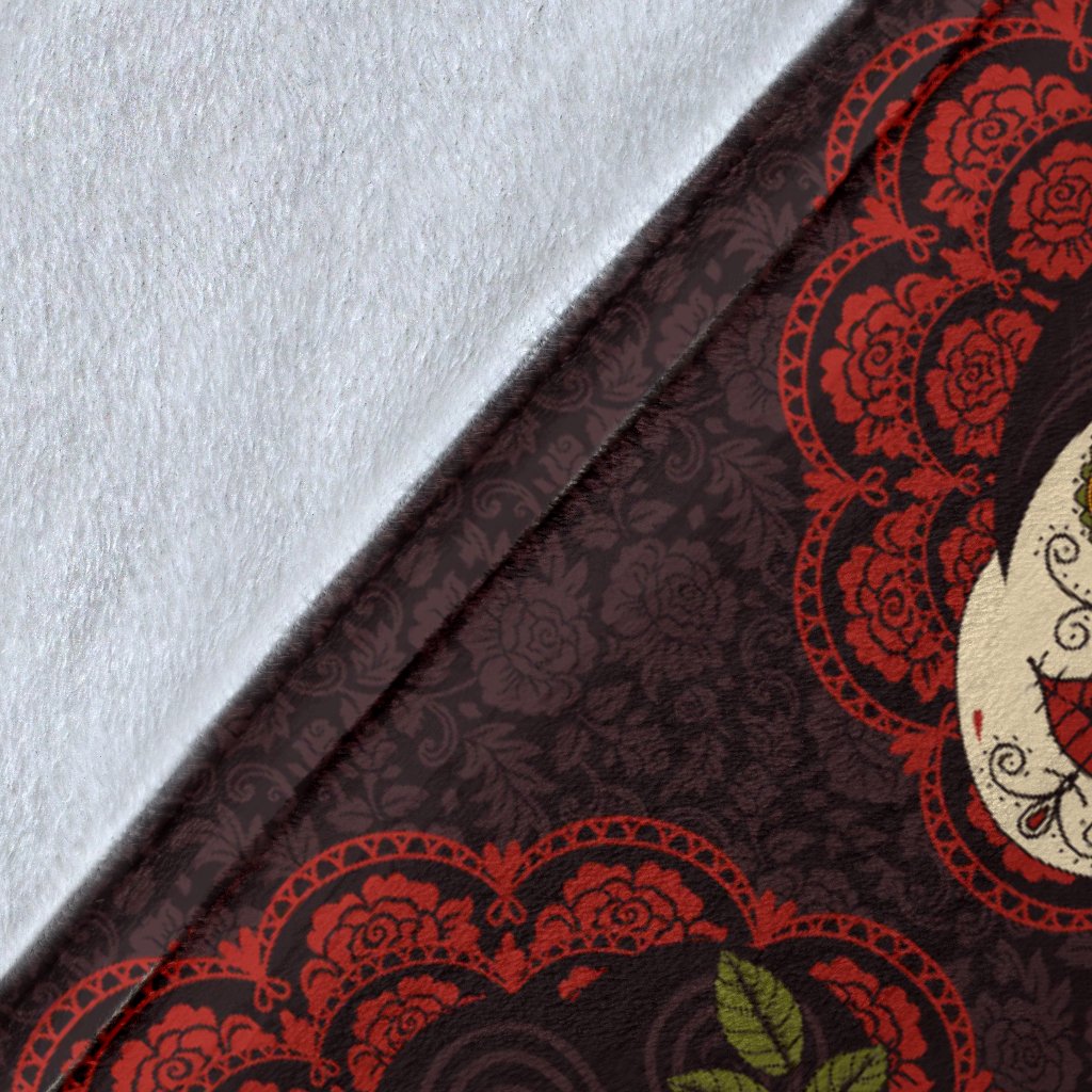 Day Of The Dead Mexican Girl Fleece Blanket