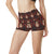 Day of the Dead Mexican Girl High Waisted Spandex Shorts-JTAMIGO.COM