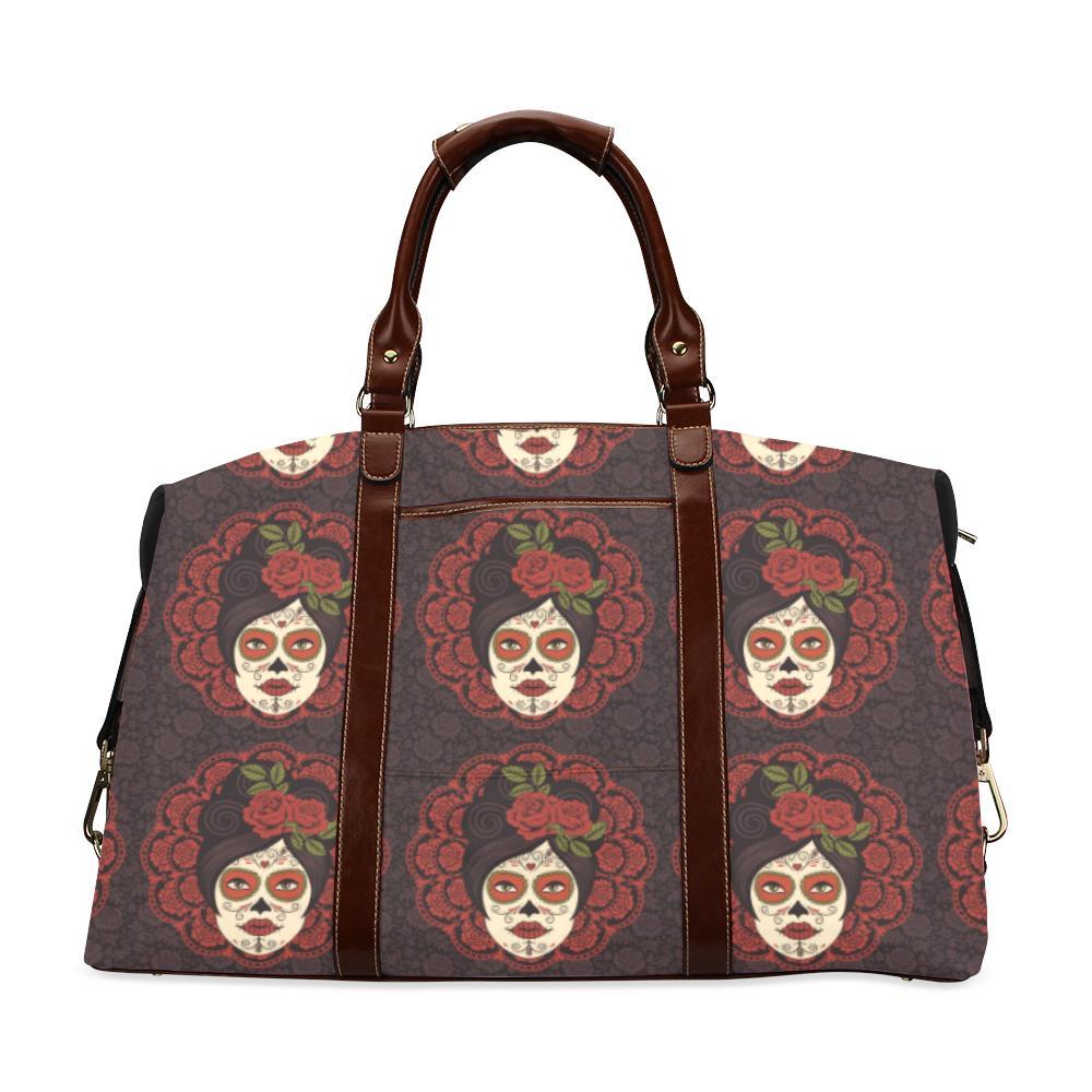 Day of the Dead Mexican Girl Travel Bag