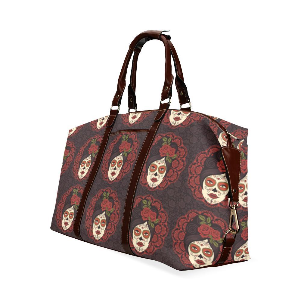 Day of the Dead Mexican Girl Travel Bag