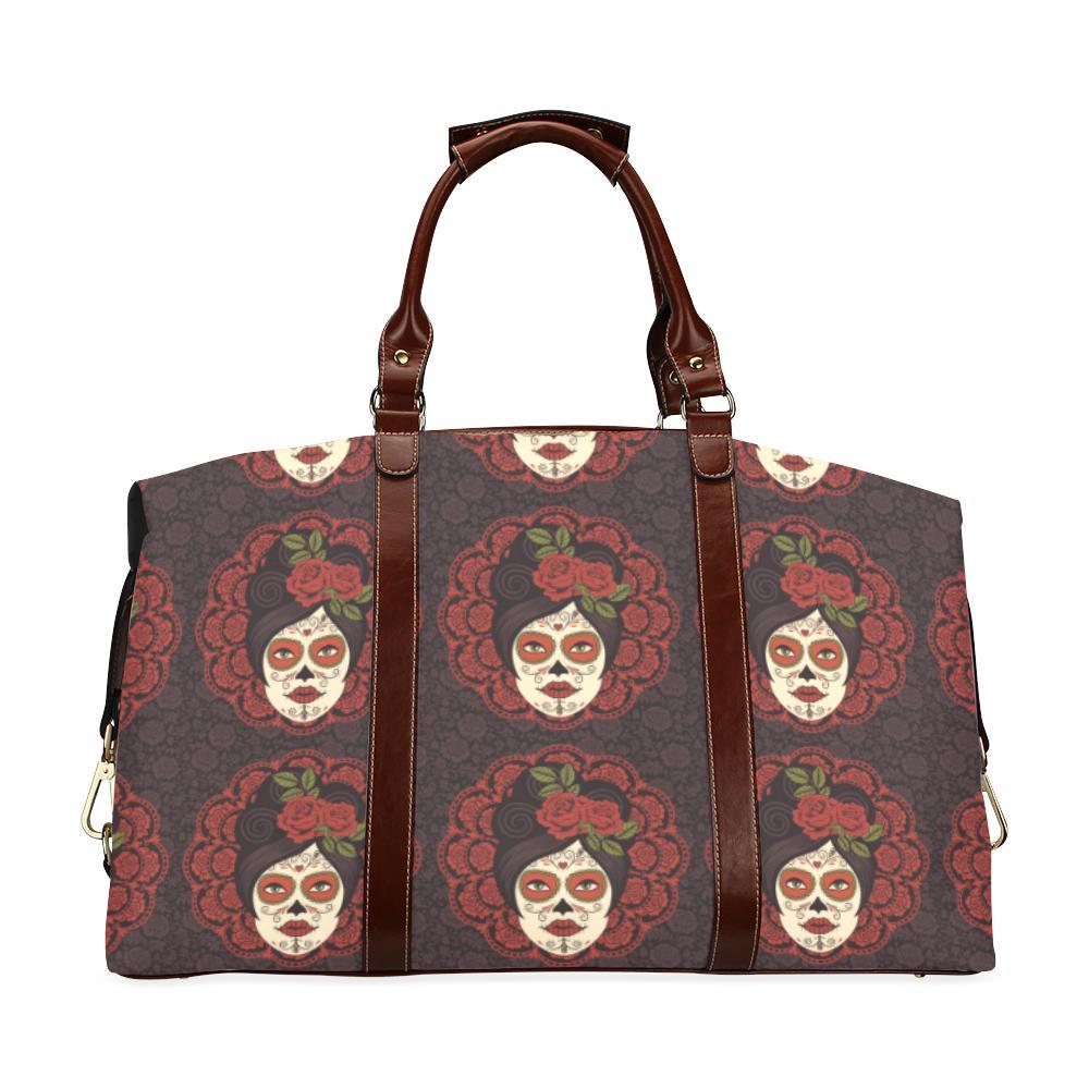 Day of the Dead Mexican Girl Travel Bag