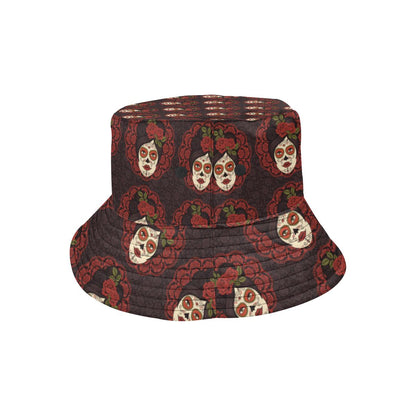 Day of the Dead Mexican Girl Unisex Bucket Hat