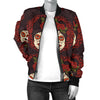 Day of The Dead Mexican Girl Women Casual Bomber Jacket