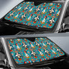 Day of the Dead Old School Girl Design Car Sun Shade For Windshield
