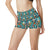 Day of the Dead Old School Girl Design High Waisted Spandex Shorts-JTAMIGO.COM